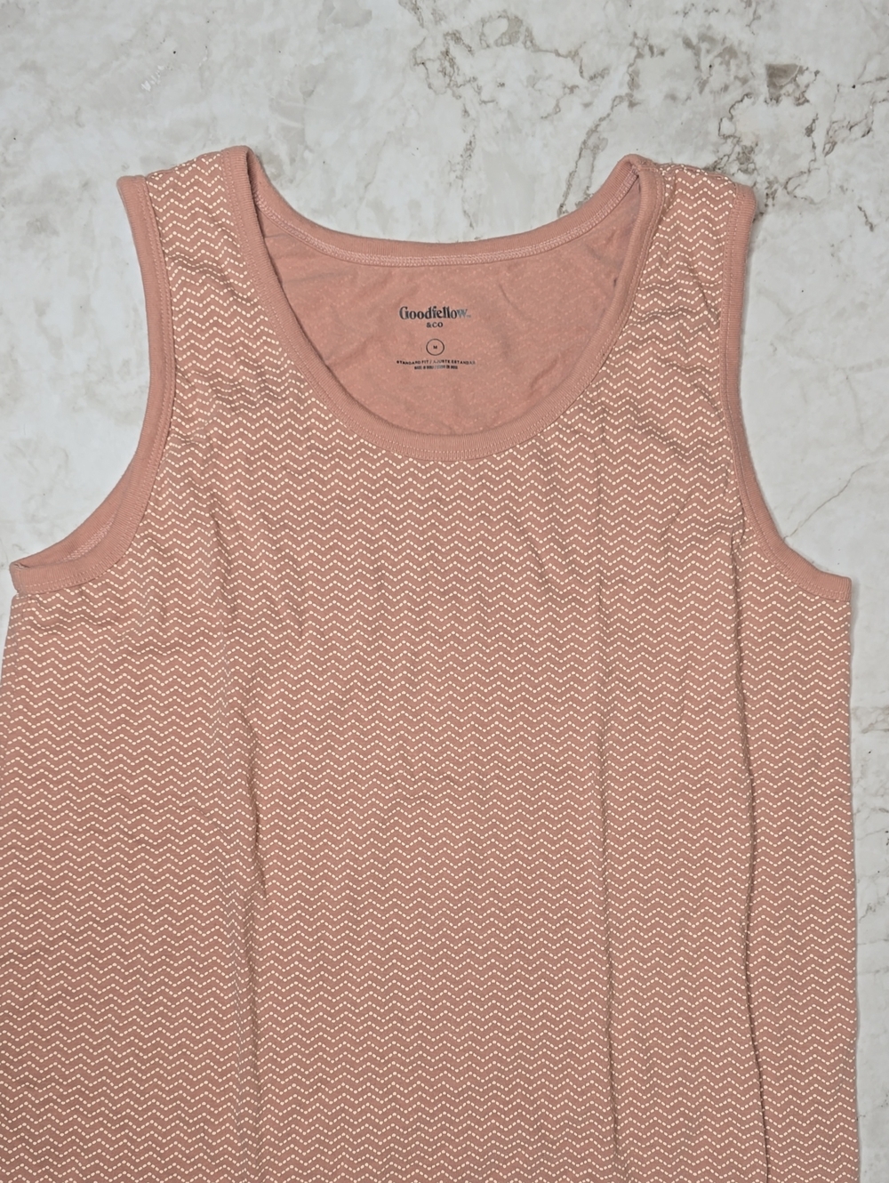 Goodfellow Peach/Tan Tank Top, Medium